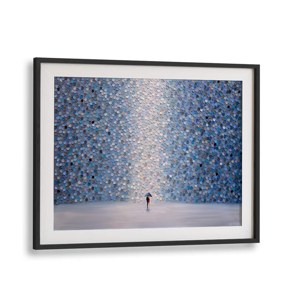 LOVE UNDER UMBRELLA , MODERN IMPRESSIONISM PAINTINGS