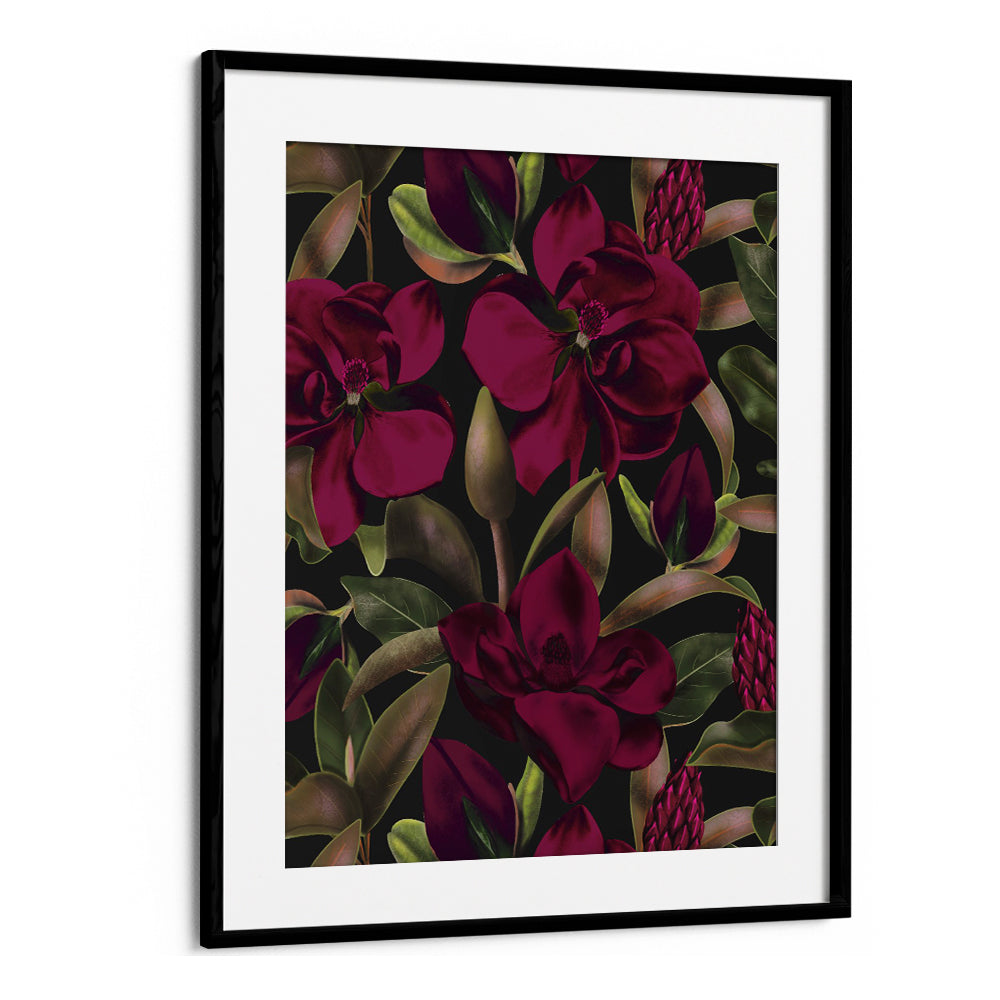 LUSH BURGUNDY MAGNOLIAS