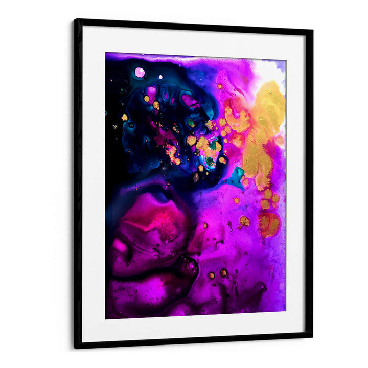 MAGENTA AND GOLD TOPOGRAPHY , ABSTRACT PAINTINGS