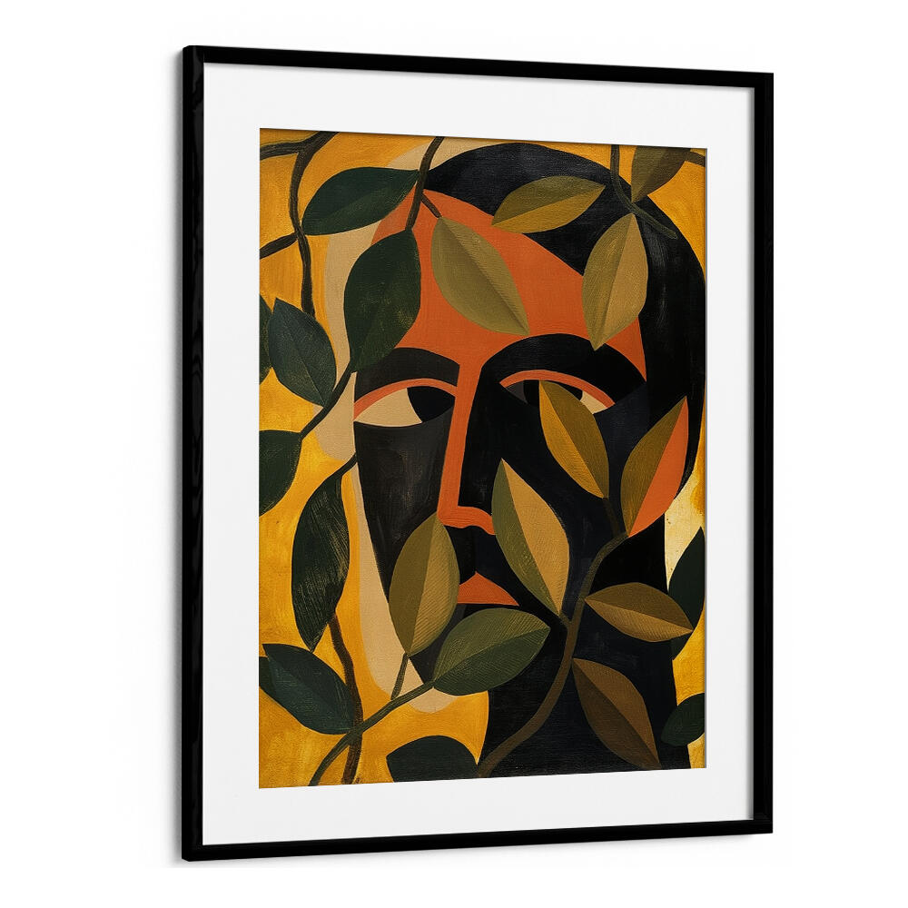 MAN IN THE LEAVES, PORTRAITS & FIGURATIVE ILLUSTRATIONS
