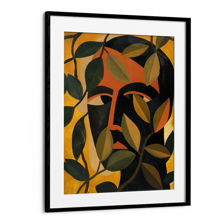 MAN IN THE LEAVES, PORTRAITS & FIGURATIVE ILLUSTRATIONS