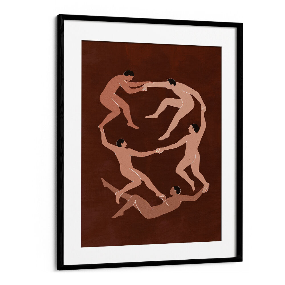 MEN IN MOTION , BOHO ART PAINTINGS