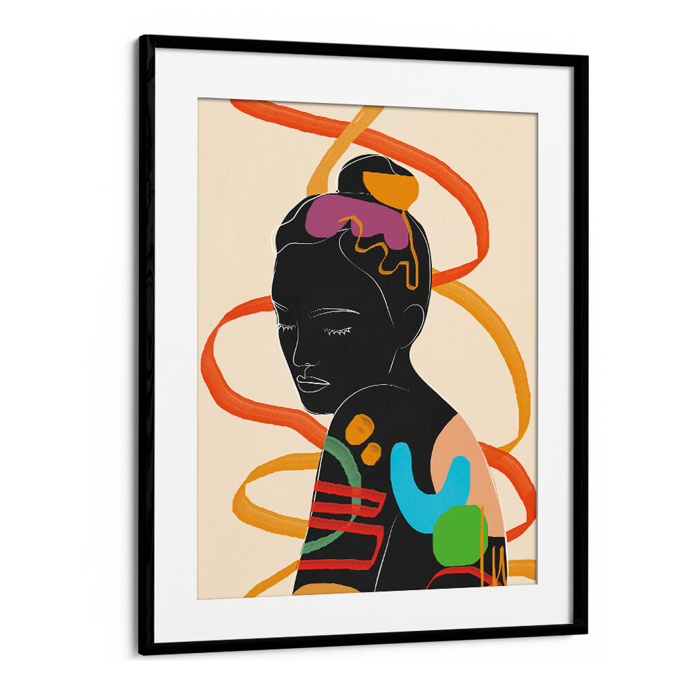 MODERN ABSTRACT WOMAN II , POP ART PAINTINGS