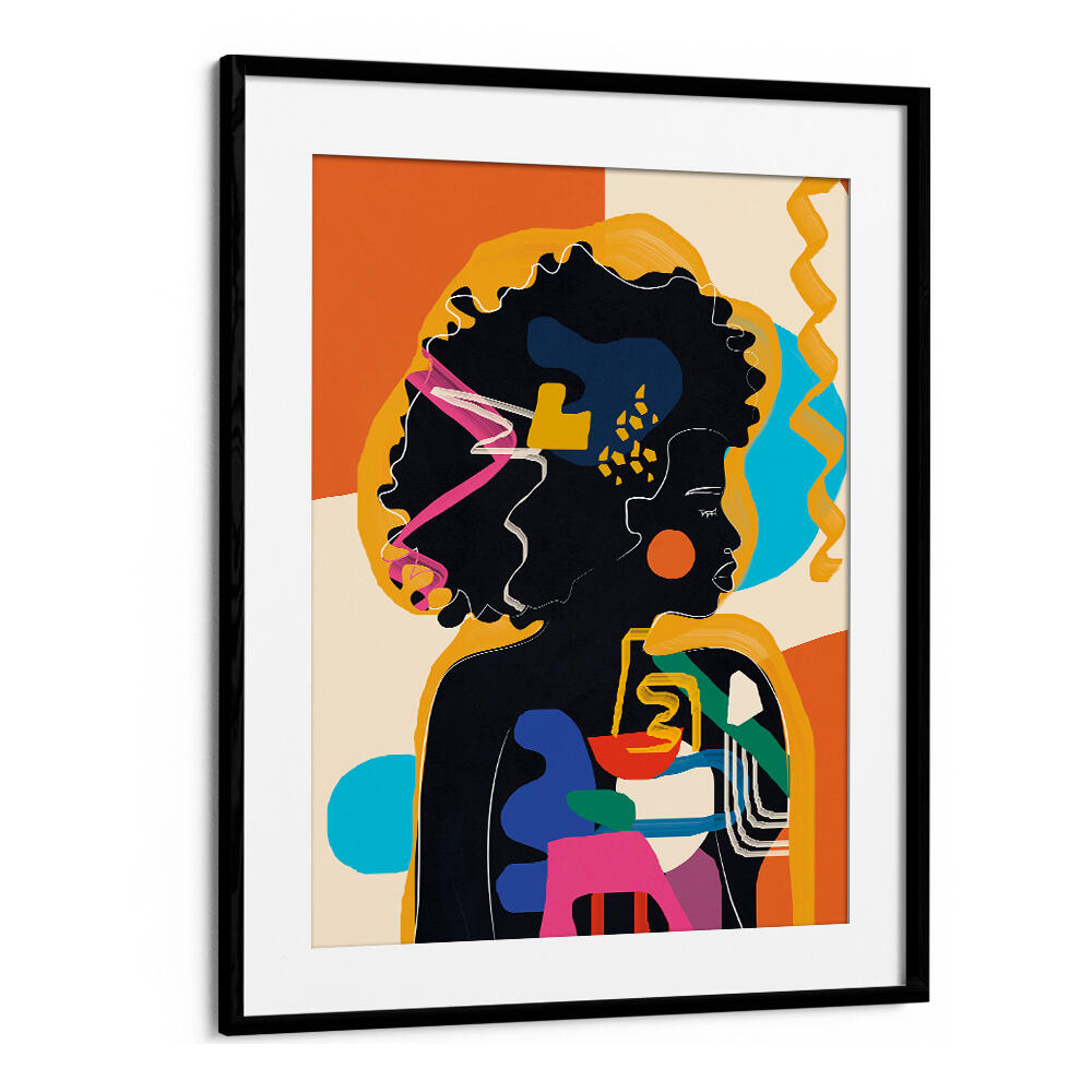 MODERN ABSTRACT WOMAN IV , POP ART PAINTINGS