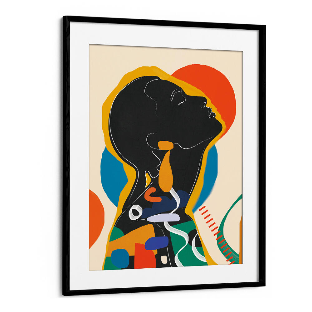 MODERN ABSTRACT WOMAN , POP ART PAINTINGS