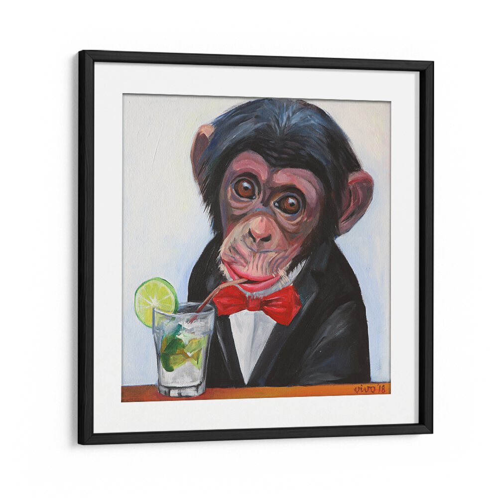 Stylish MONKEY IN A TUXEDO comic poster adds humor and charm to any space, perfect for art lovers and collectors.