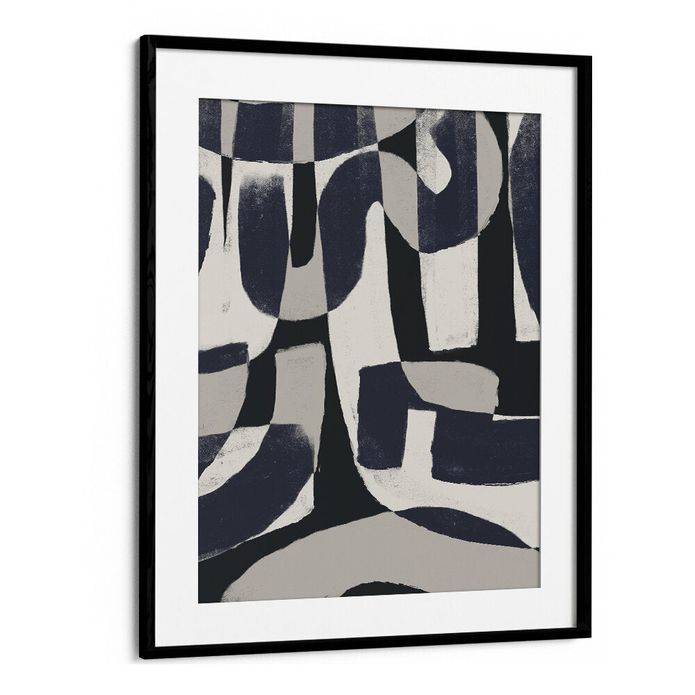 MONOCHROME ABSTRACT FORMS , ABSTRACT PAINTINGS