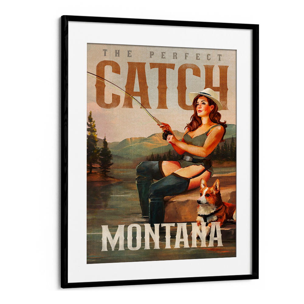 MONTANA SERENITY , VINTAGE TRAVEL POSTERS