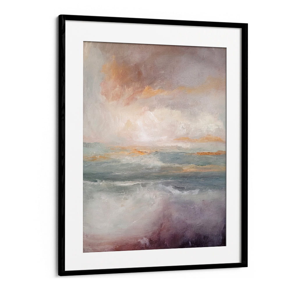 Tranquil ocean hues in ON MYSTIC SEAS, ABSTRACT PAINTINGS, perfect for enhancing your home décor.