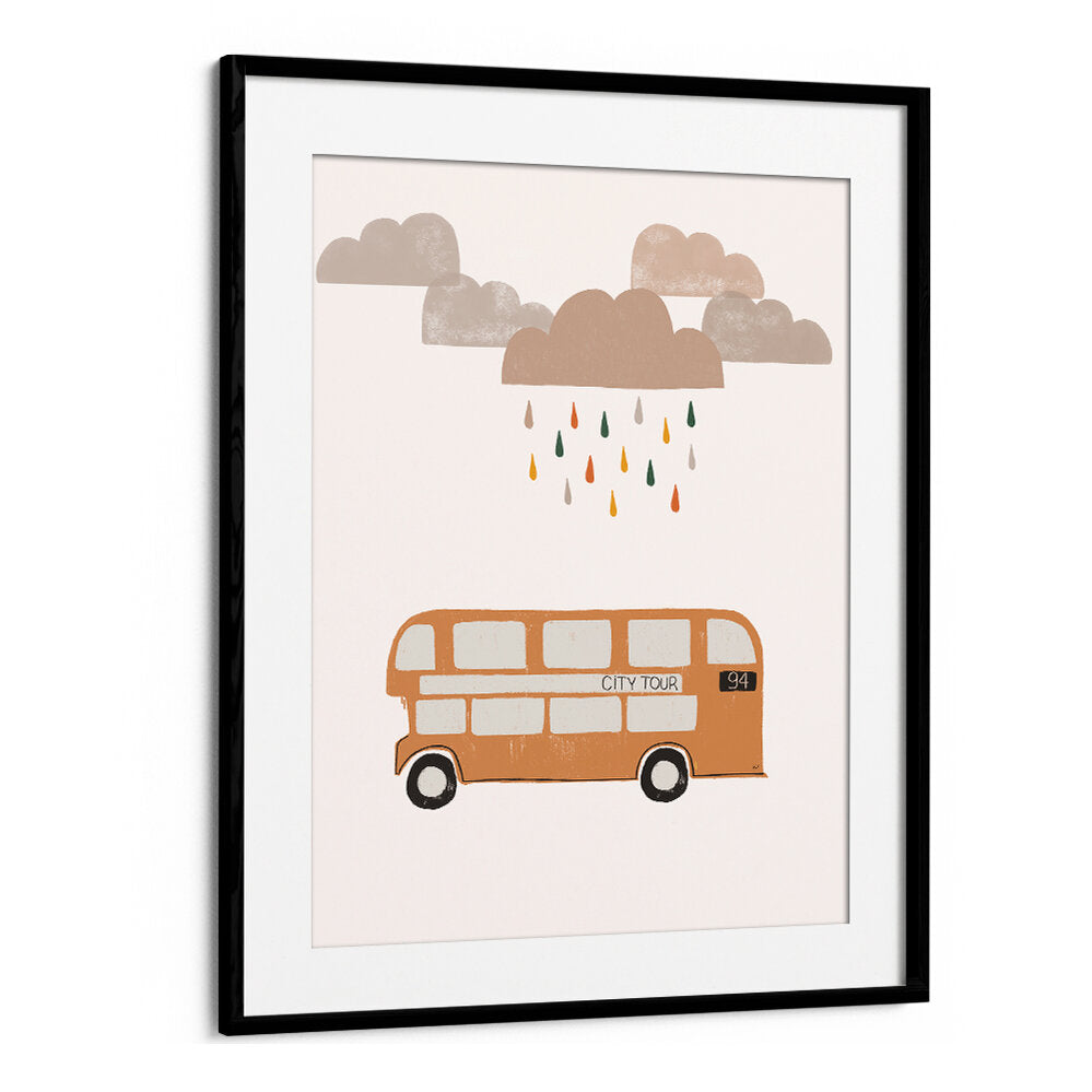 ORANGE BUS , KIDS ROOM PAINTINGS