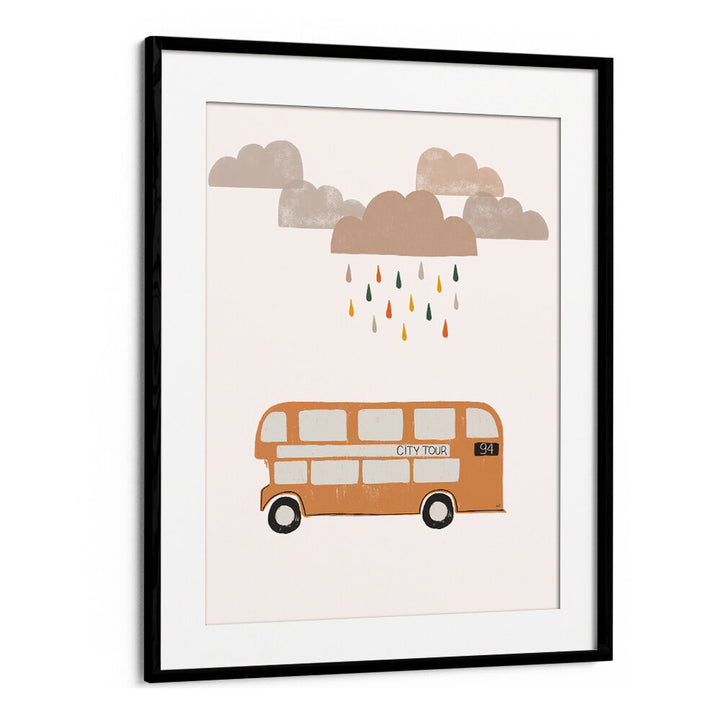 ORANGE BUS , KIDS ROOM PAINTINGS