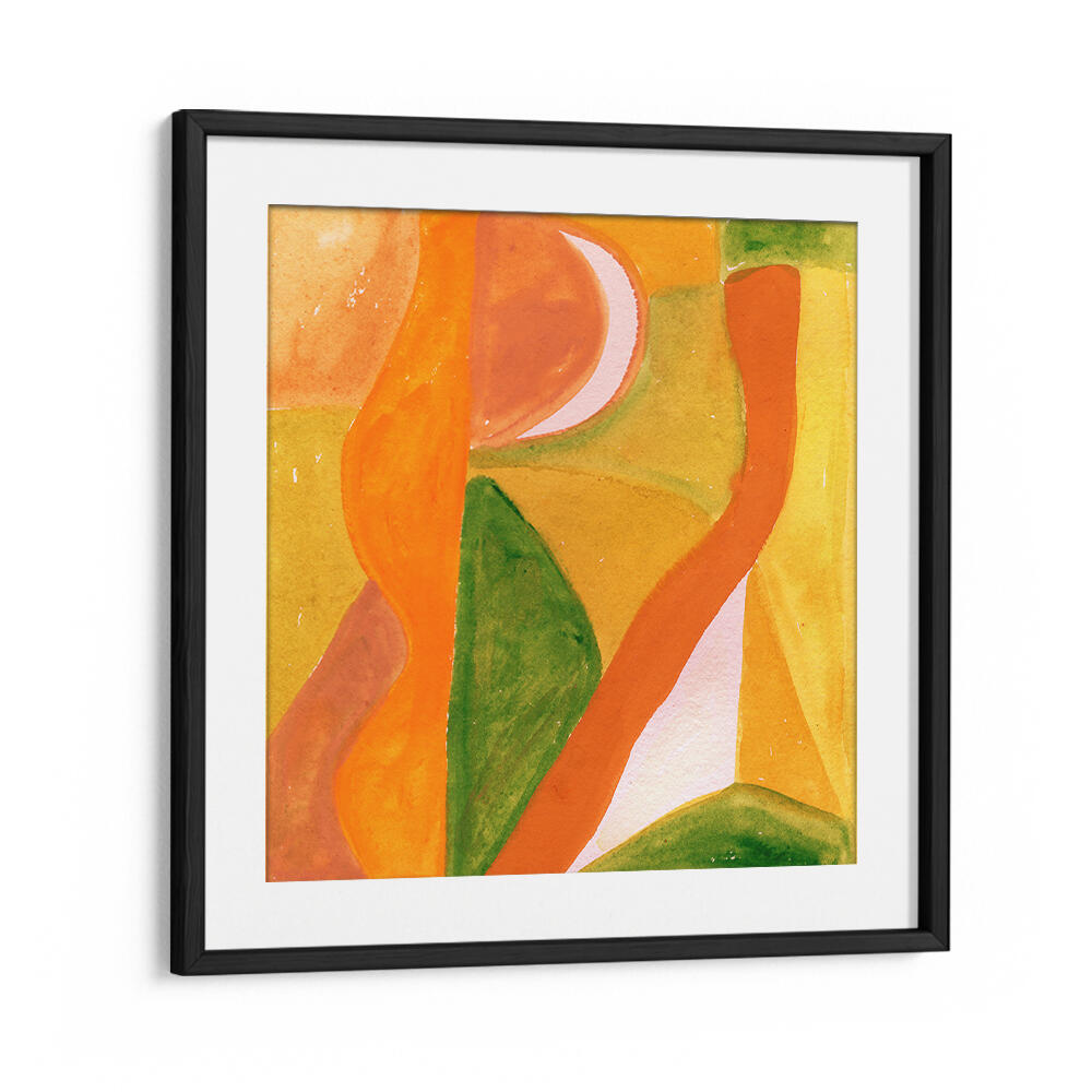 ORANGE AND GOLDEN ABSTRACT , ABSTRACT PAINTINGS