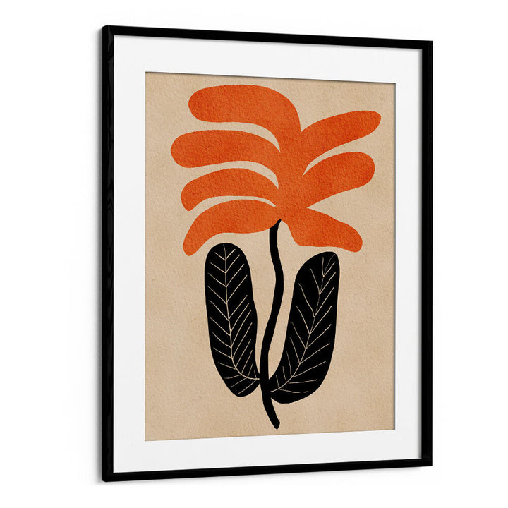 ORANGE FLORAL FLOWER , FLORAL FLOWER PAINTINGS