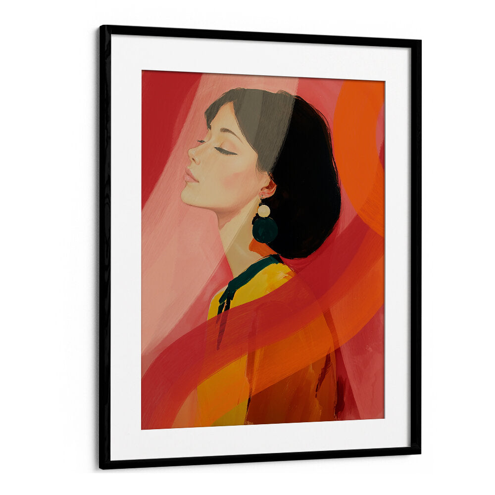 PORTRAIT ORANGE , PORTRAITS & FIGURATIVE ILLUSTRATIONS
