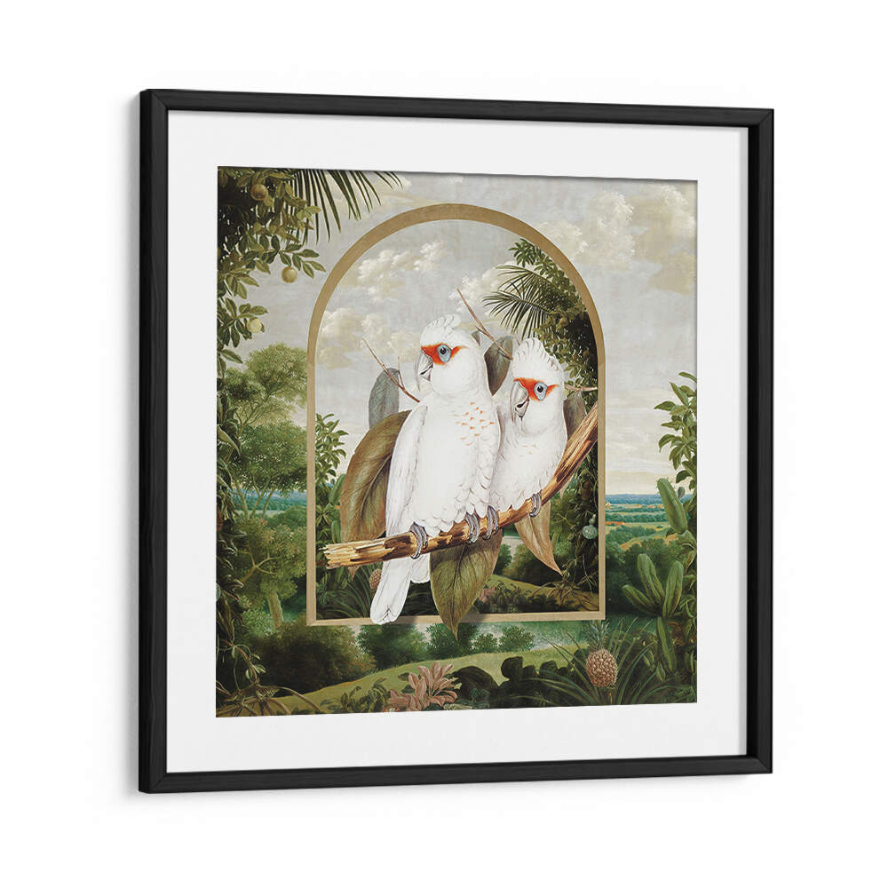 PARROTS' PARADISE II , ANIMAL PAINTINGS