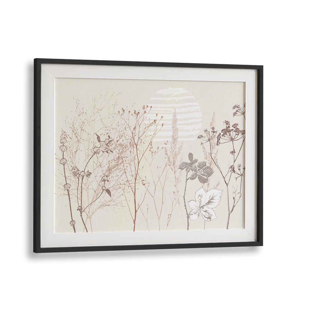Elegant PLANT CALMING I, FLORAL FLOWER PAINTINGS showcasing abstract floral designs for a serene living space.