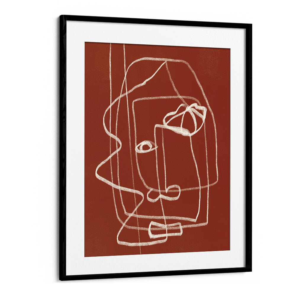 PORTRAIT TERRACOTTA , LINE ART PAINTINGS