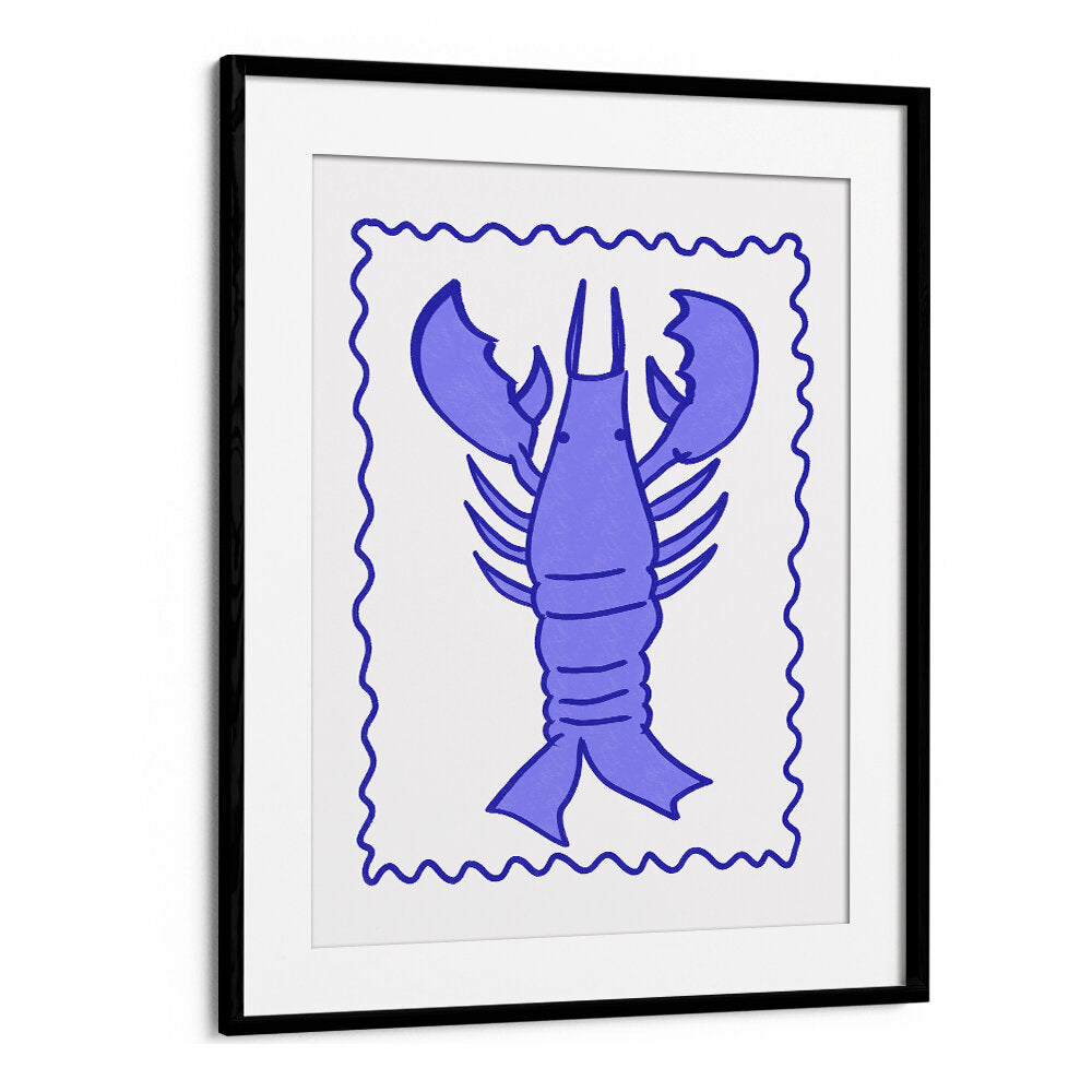 PURPLE LOBSTER STAMP , KIDS ROOM PAINTINGS