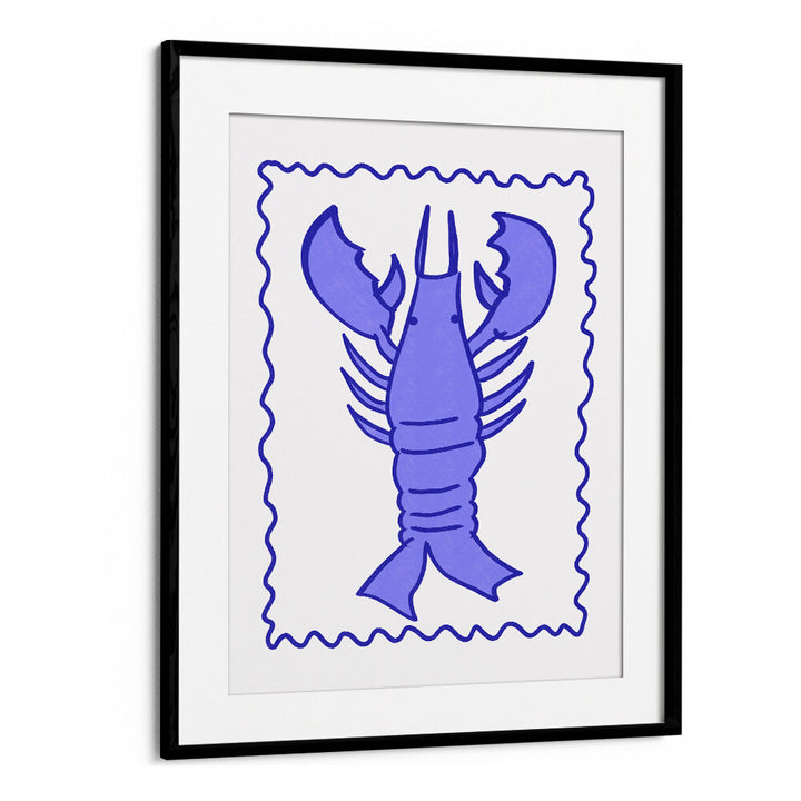 PURPLE LOBSTER STAMP , KIDS ROOM PAINTINGS