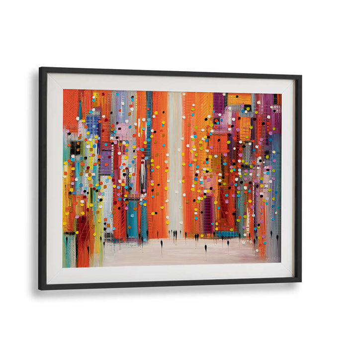 RED SKY AT MORNING , MODERN IMPRESSIONISM PAINTINGS