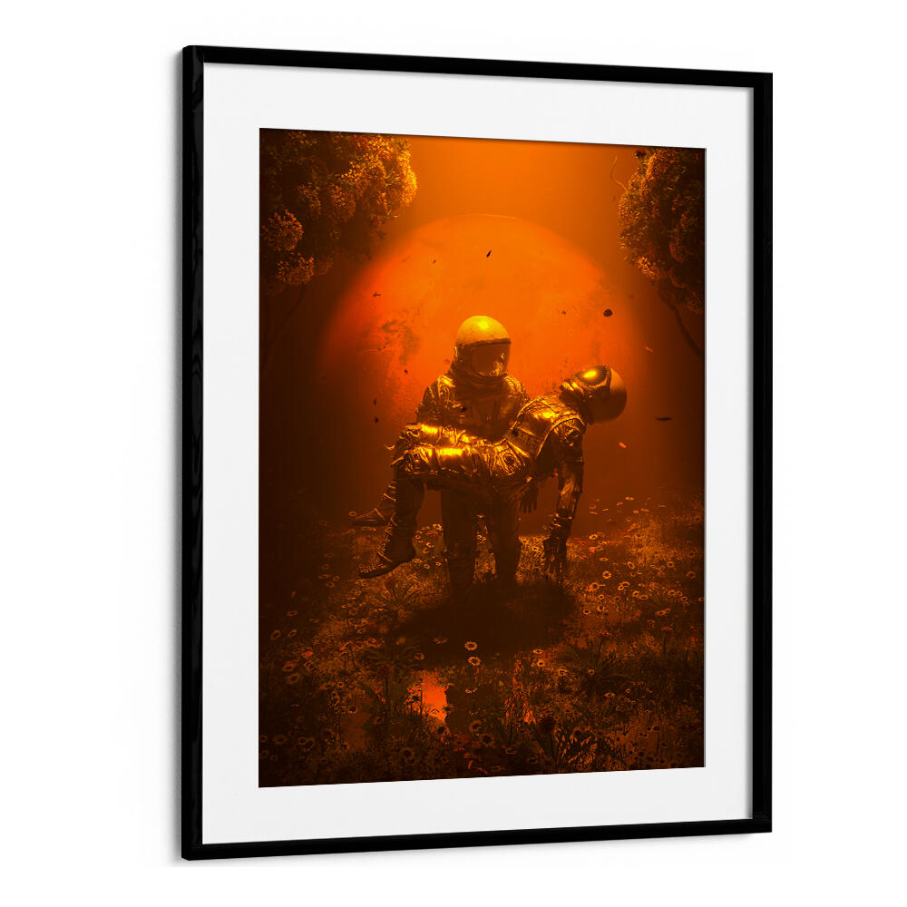 RED'S EMBRACE , SURREAL ART PRINTS