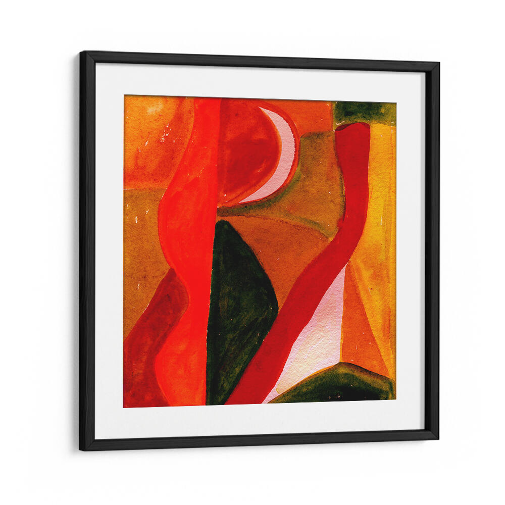 REDS AND GOLDEN ABSTRACT , ABSTRACT PAINTINGS