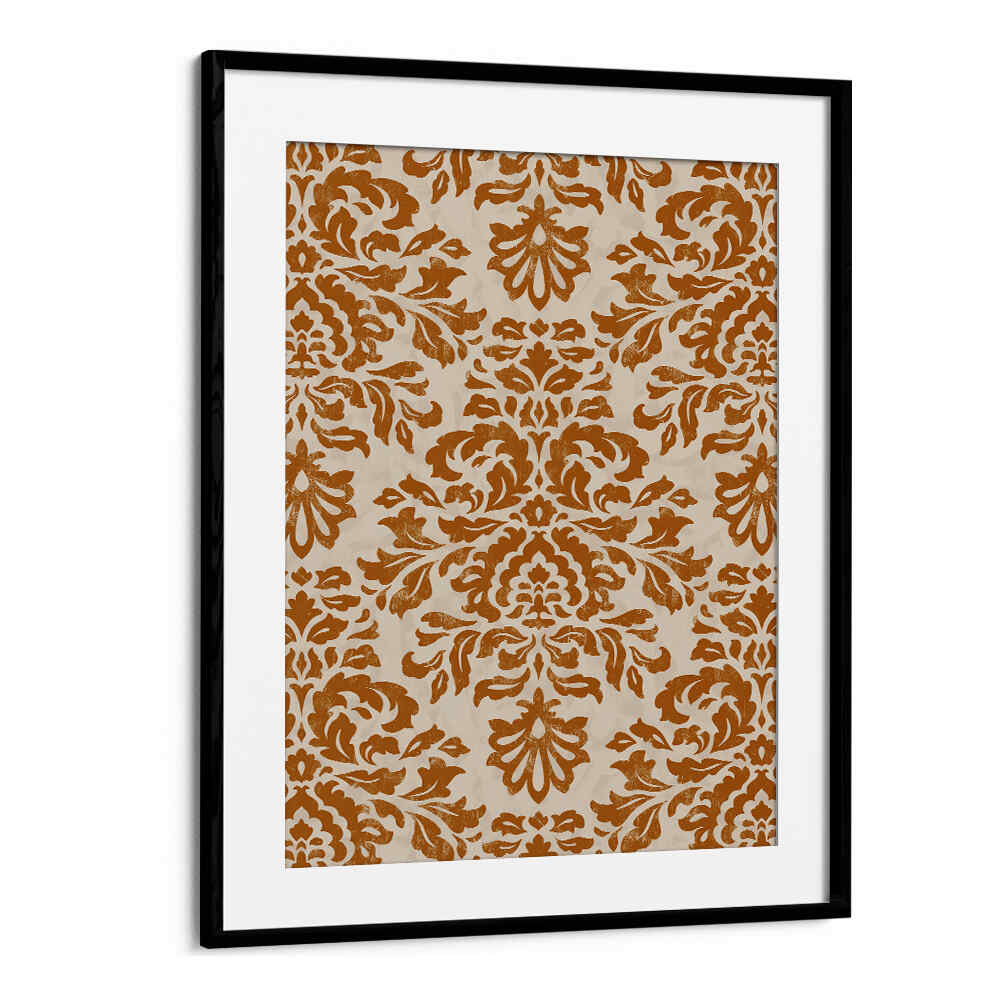 RUSTIC GOLD DAMASK PATTERN