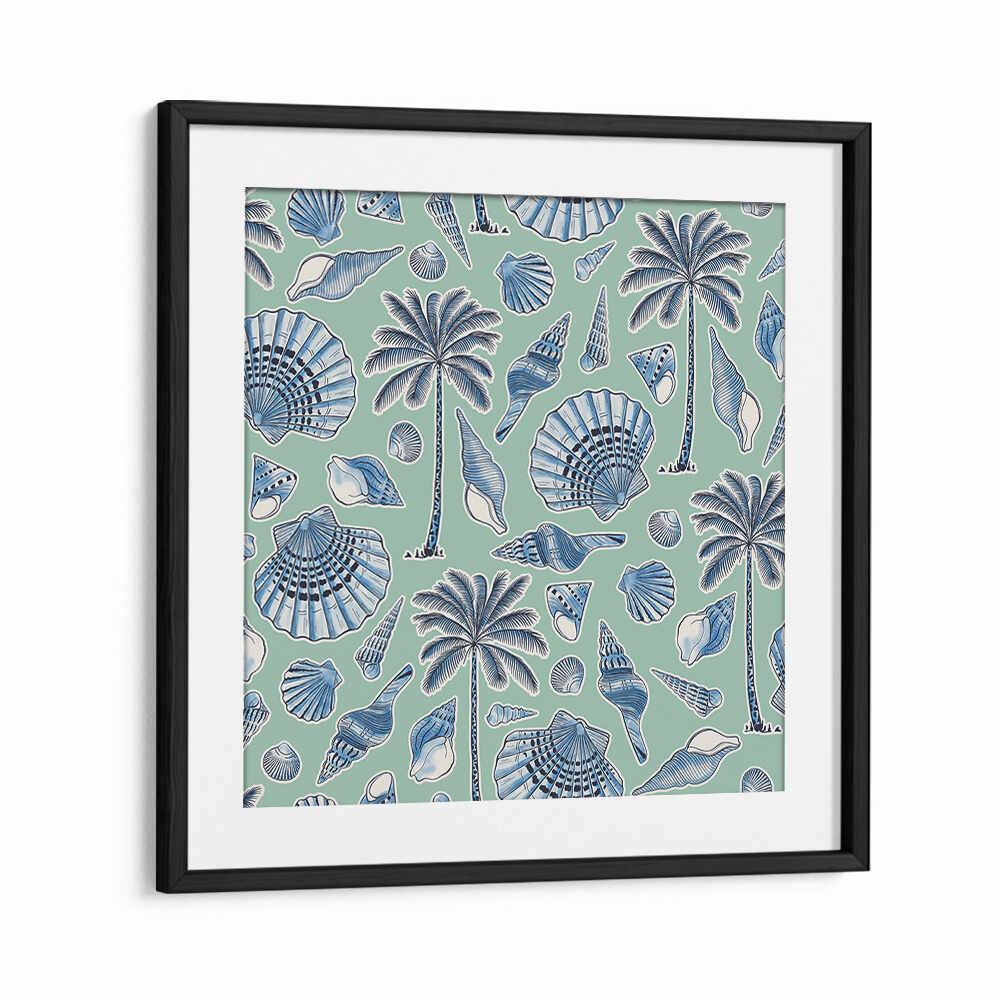 SEA SHELLS AND PALMTREES MINT , BEACH PAINTINGS