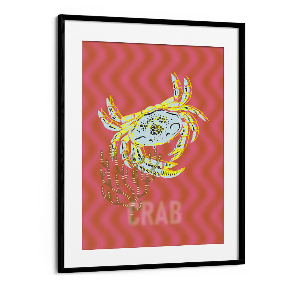 Colorful crab art from SEA LIFE JOY I, BEACH PAINTINGS adds a vibrant ocean touch to any space. Perfect for beach lovers.