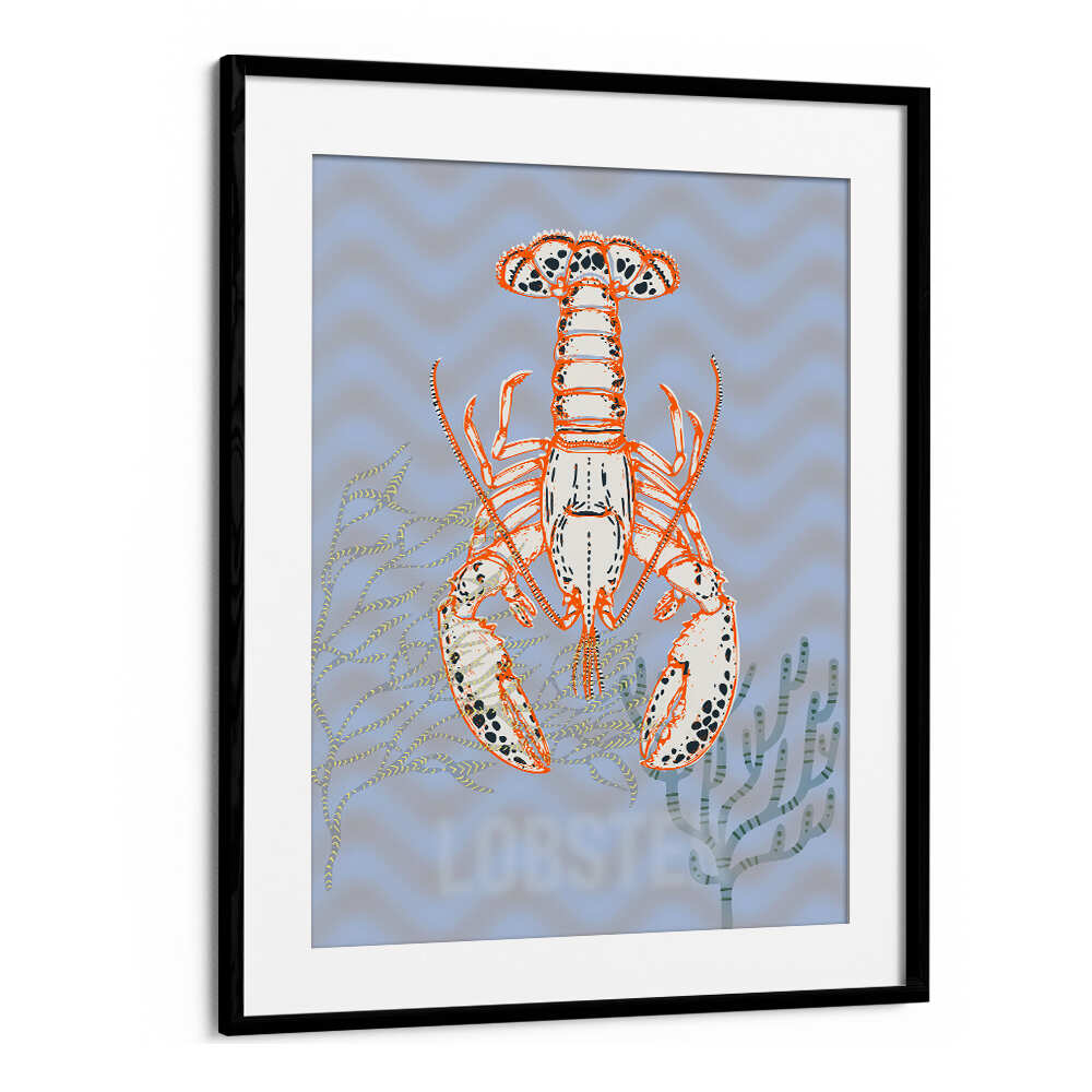 Brightly colored SEA LIFE LOBSTER II beach painting, capturing coastal serenity and ocean vibes. Perfect for decor lovers.