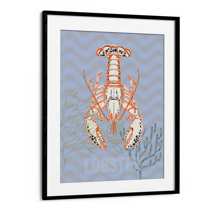 Brightly colored SEA LIFE LOBSTER II beach painting, capturing coastal serenity and ocean vibes. Perfect for decor lovers.