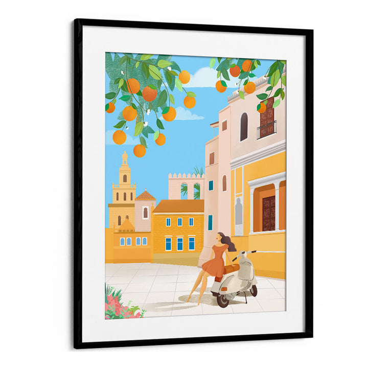SEVILLE ORANGES - SPAIN , TRAVEL POSTERS
