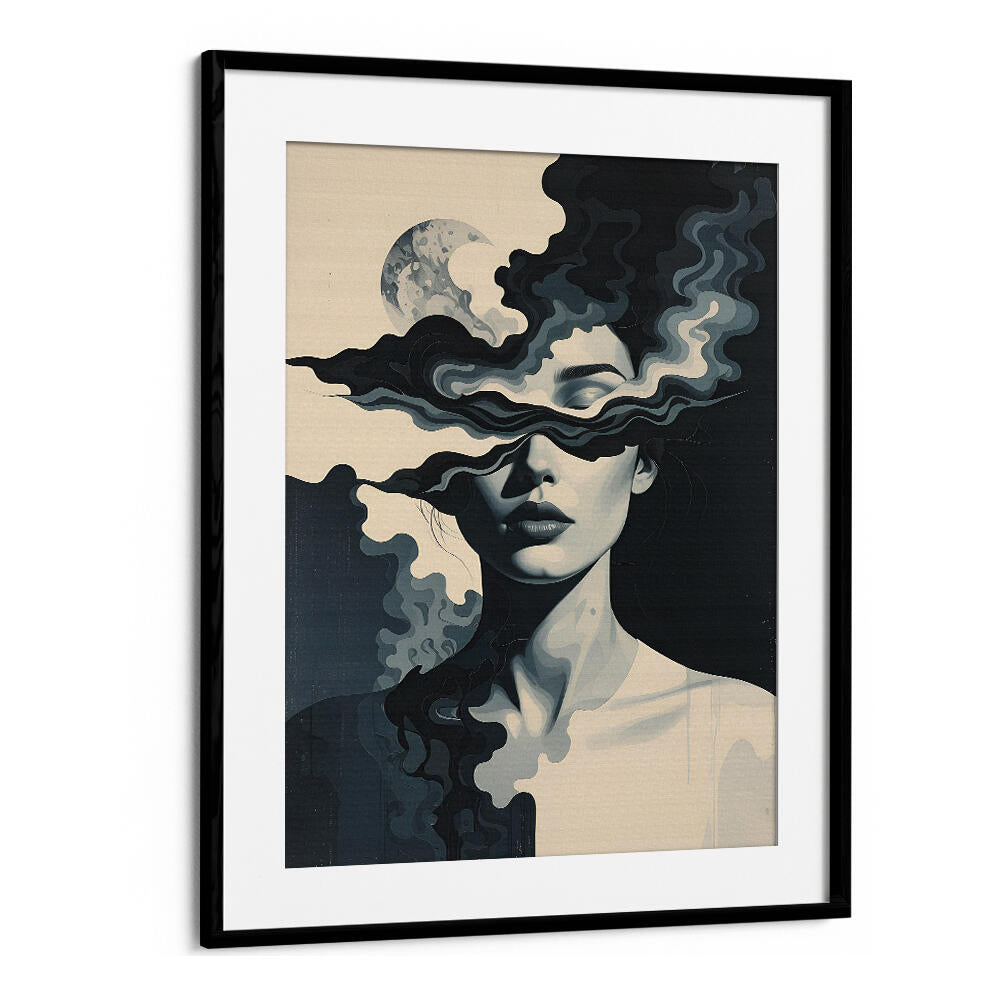 SHE WHO SEES IN SHADOWS , SURREAL ART PRINTS