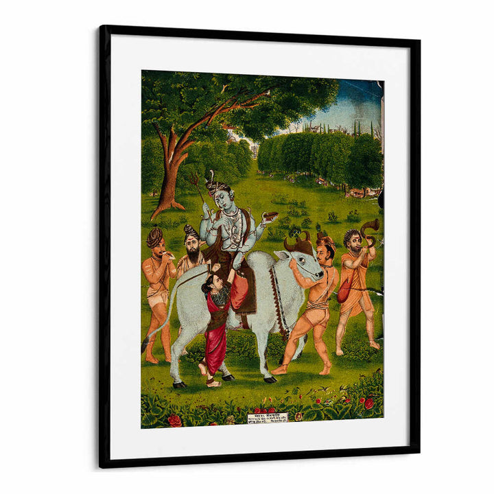 SHIVA MOUNTED ON NANDI