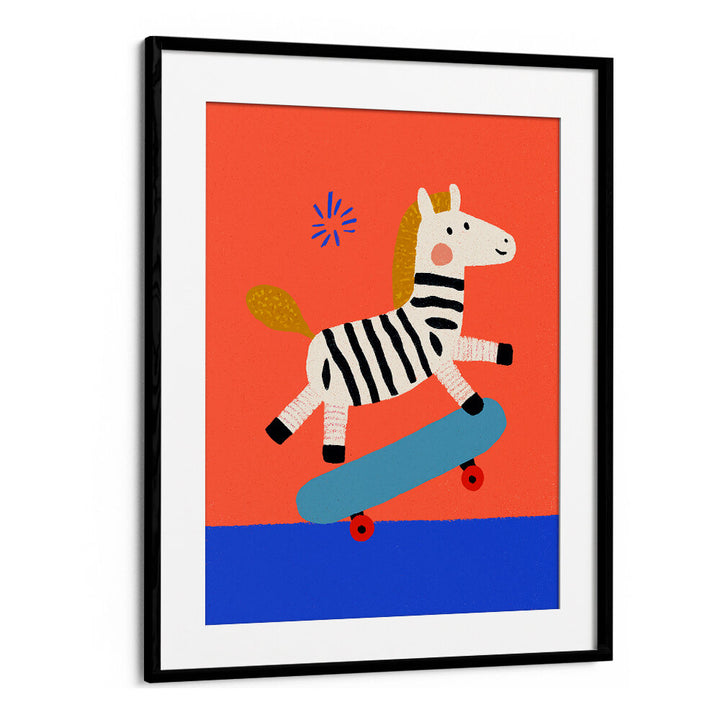 SKATING ZEBRA ,KIDS ROOM PAINTINGS