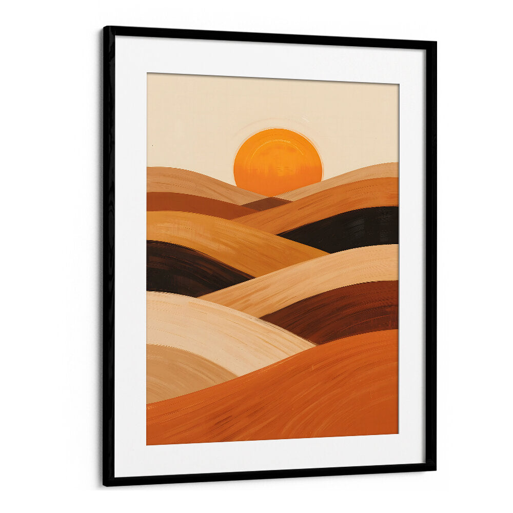 SOFT SAND WAVES AT SUNSET , LANDSCAPE PAINTINGS