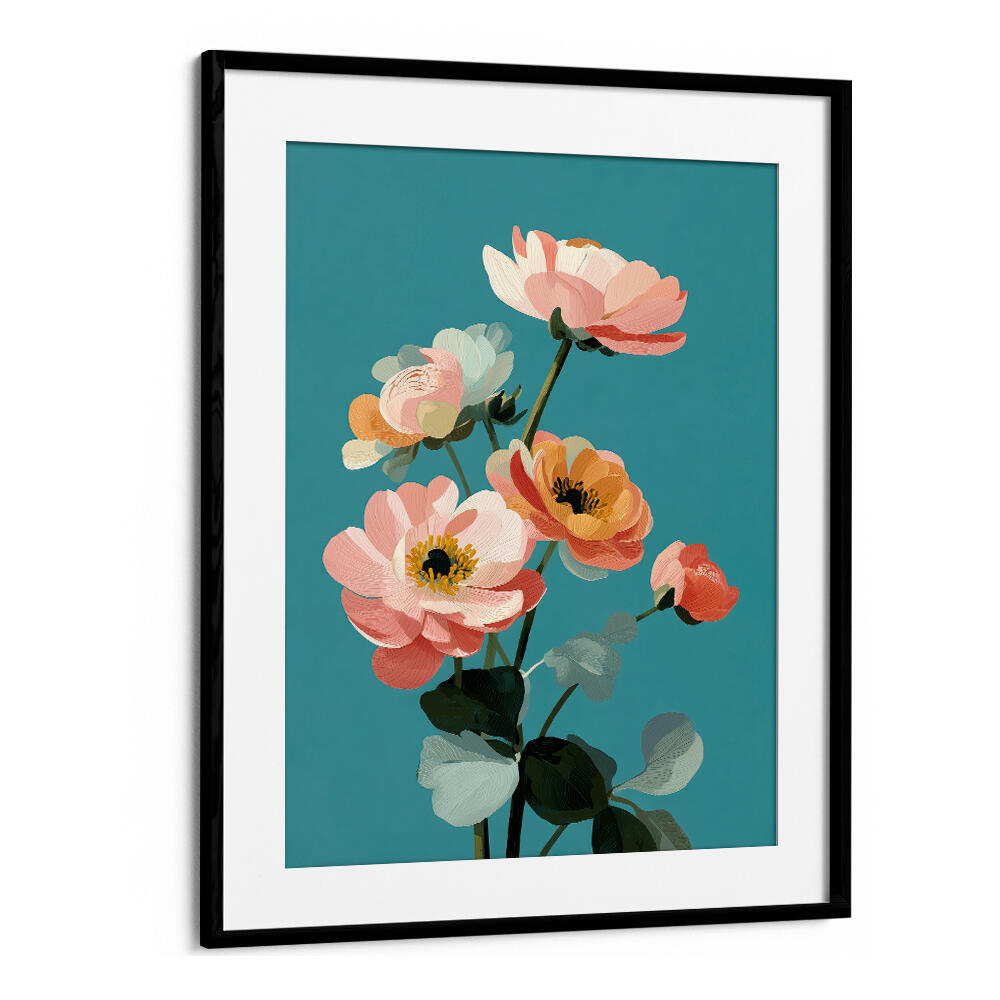 SOFT SPRING BOTANICALS , FLORAL FLOWER PAINTINGS