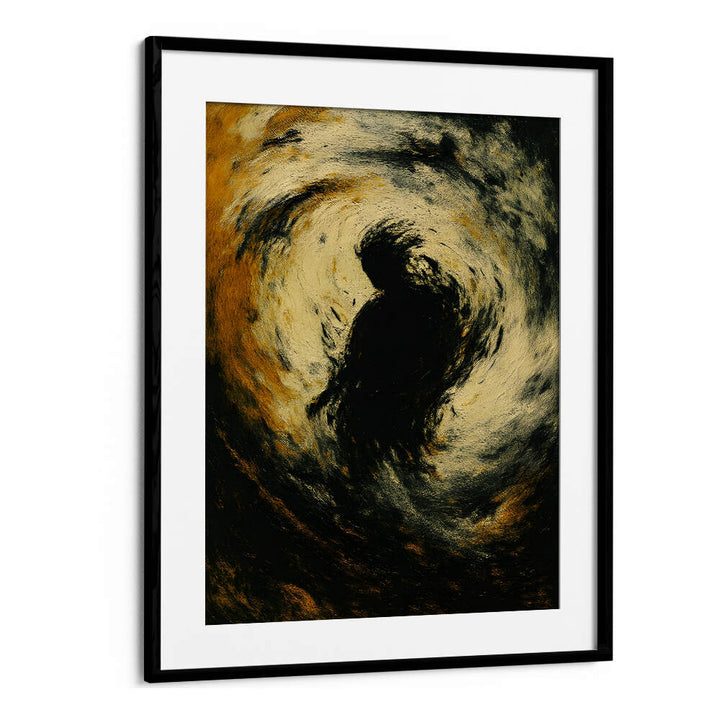 SOLITARY WHITE DRESS , EXPRESSIONISM PAINTINGS