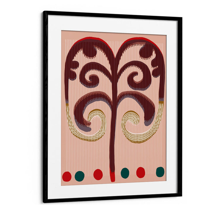 SPIRALING FRONDS , BOHO ART PAINTINGS