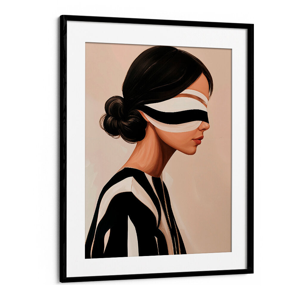 STUDIO PALETTE WOMAN XI , PORTRAITS & FIGURATIVE ILLUSTRATIONS