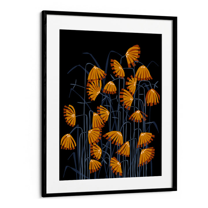 STYLIZED ORANGE REEDS
