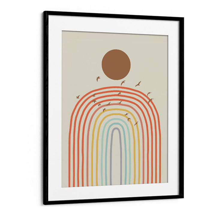 STYLIZED RAINBOW , BOHO ART PAINTINGS