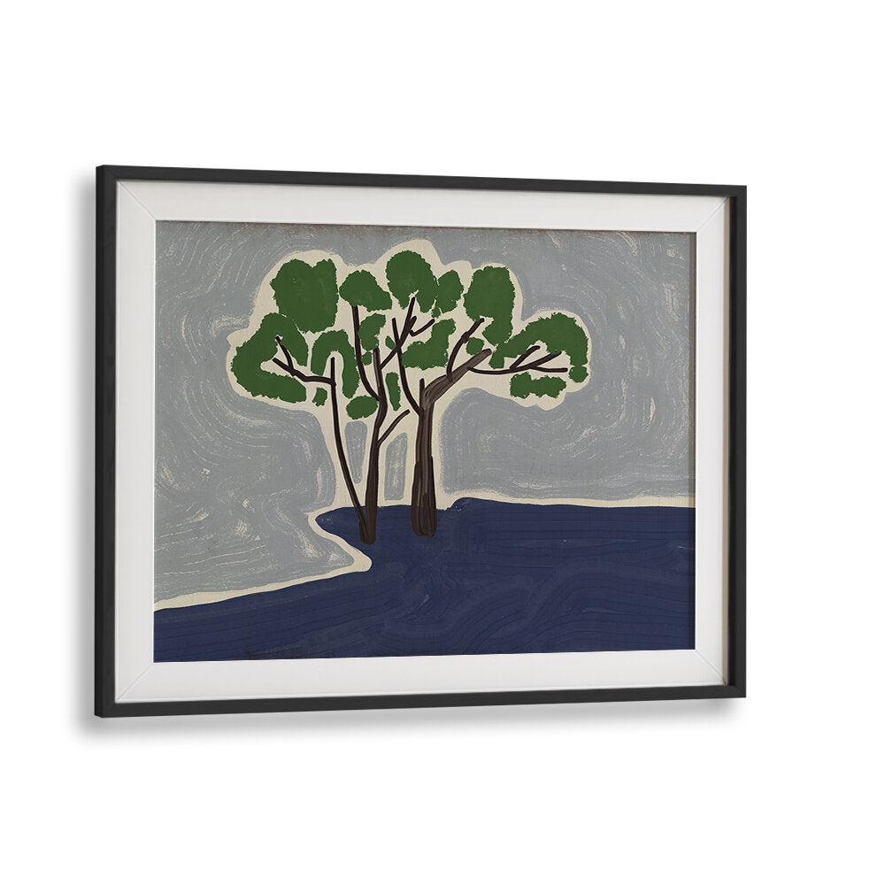 STYLIZED TREES X , FLORAL FLOWER PAINTINGS