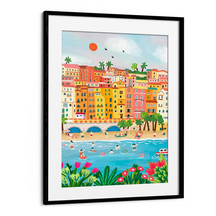 SUMMER IN MENTON , TRAVEL POSTERS