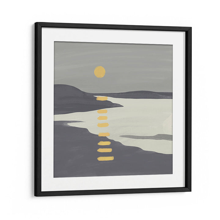 SUNSET OVER TRANQUIL LAKE , LANDSCAPE PAINTINGS