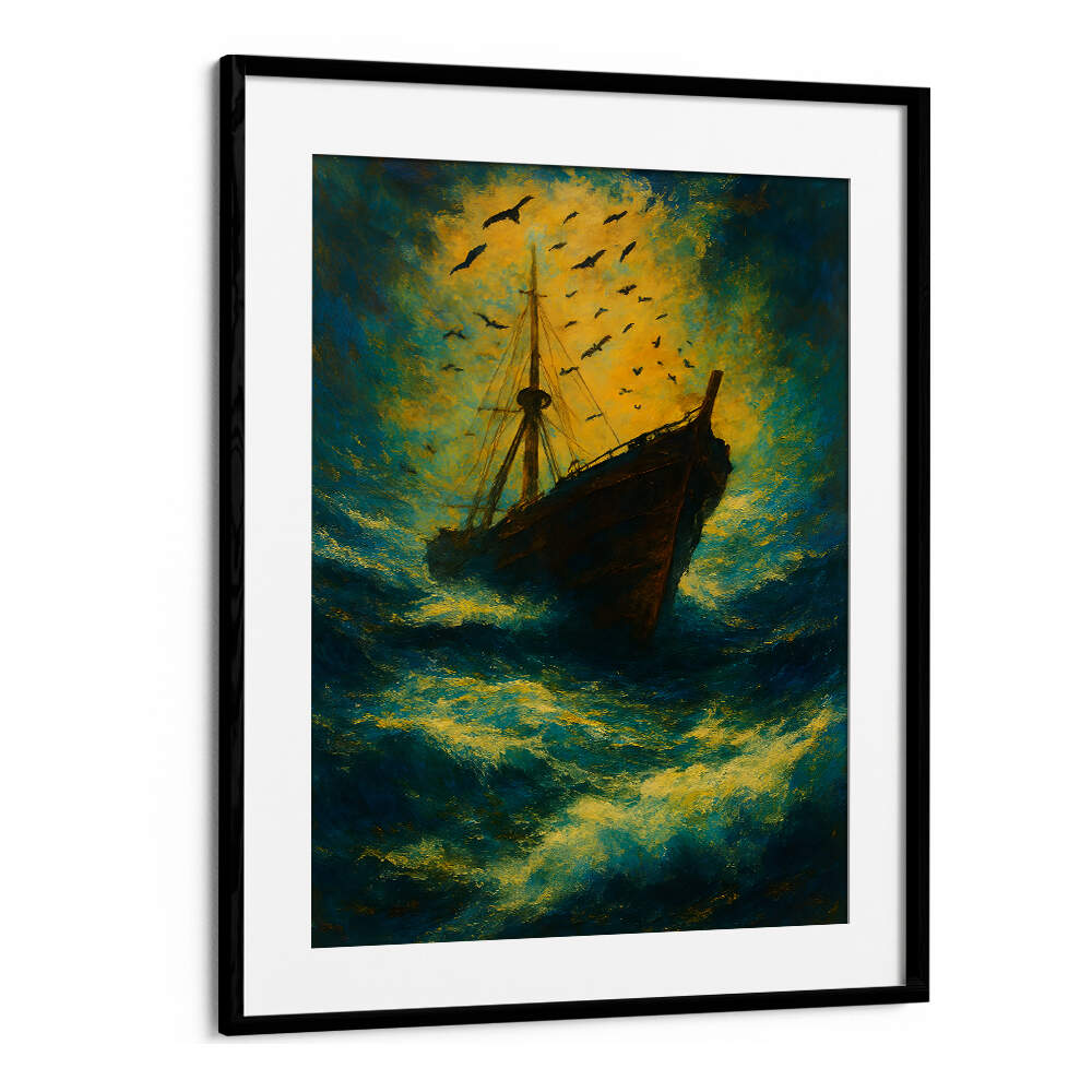 THE LAST DESCENT , EXPRESSIONISM PAINTINGS