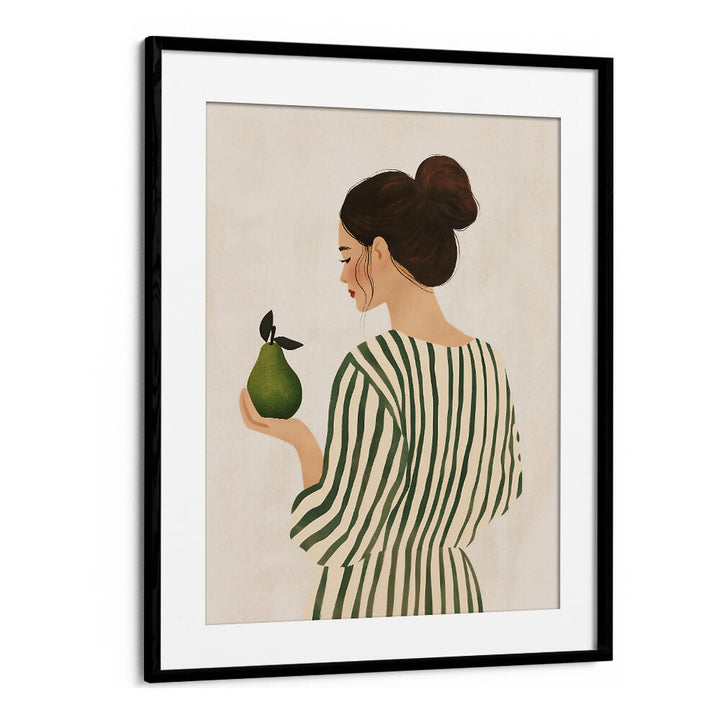 THE WOMAN AND THE PEAR , PORTRAITS & FIGURATIVE ILLUSTRATIONS