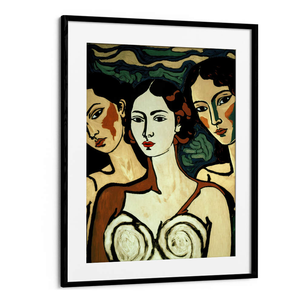 TRIO OF ELEGANCE , PORTRAITS & FIGURATIVE ILLUSTRATIONS