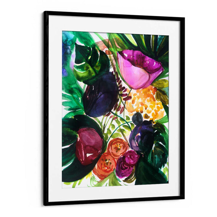 TROPICA I , FLORAL FLOWER PAINTINGS
