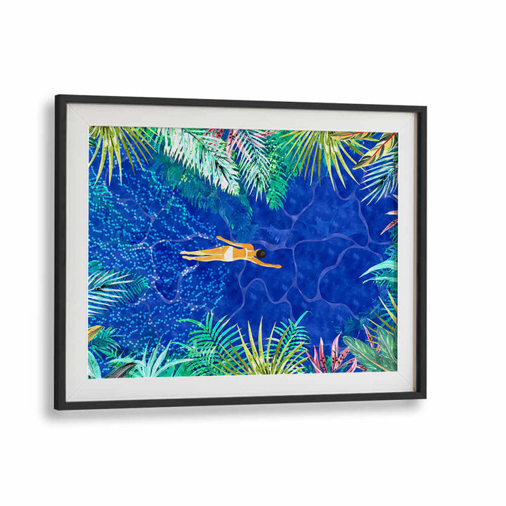 TROPICAL JUNGLE POOL , BEACH PAINTINGS